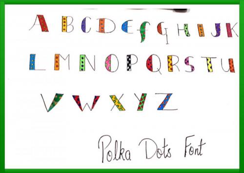 polka dots font